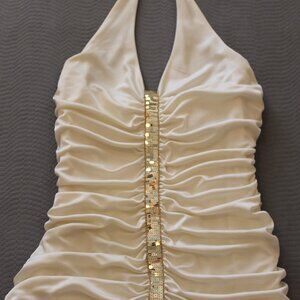 Cream & Gold Dress